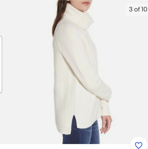 MADEWELL Mercer Cream Turtleneck Sweater - Picture 4 of 9
